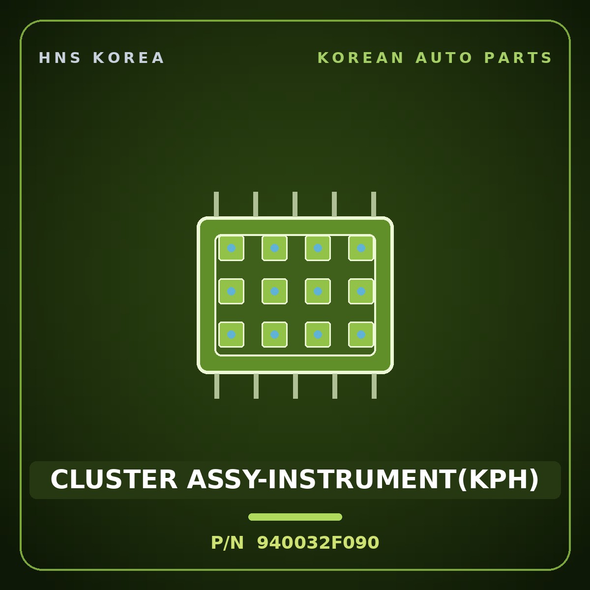 Genuine Mobis CLUSTER ASSY-INSTRUMENT(KPH) 940032F090 for Cerato 2003 HNS Parts Korea