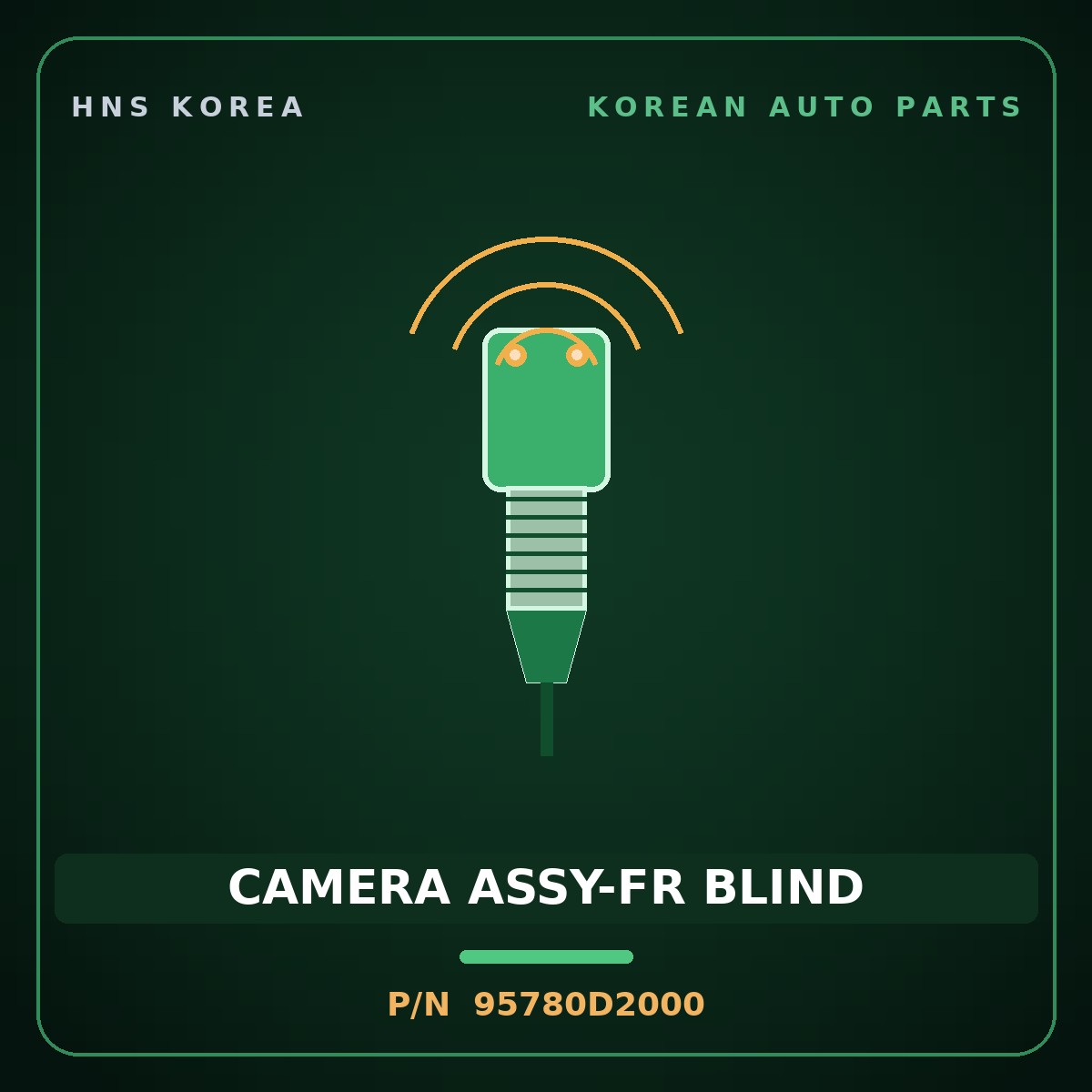 Genuine Mobis CAMERA ASSY-FR BLIND 95780D2000 for Genesis EQ900 2016 HNS Parts Korea