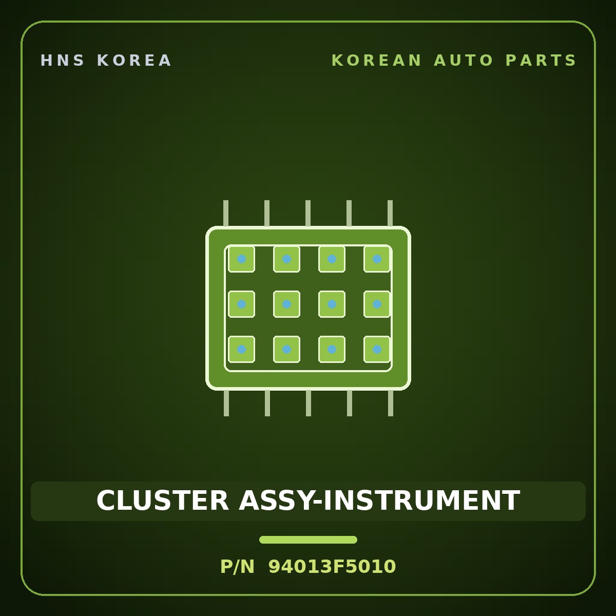 Genuine Mobis CLUSTER ASSY-INSTRUMENT 94013F5010 for Aslan 2015 HNS Parts Korea