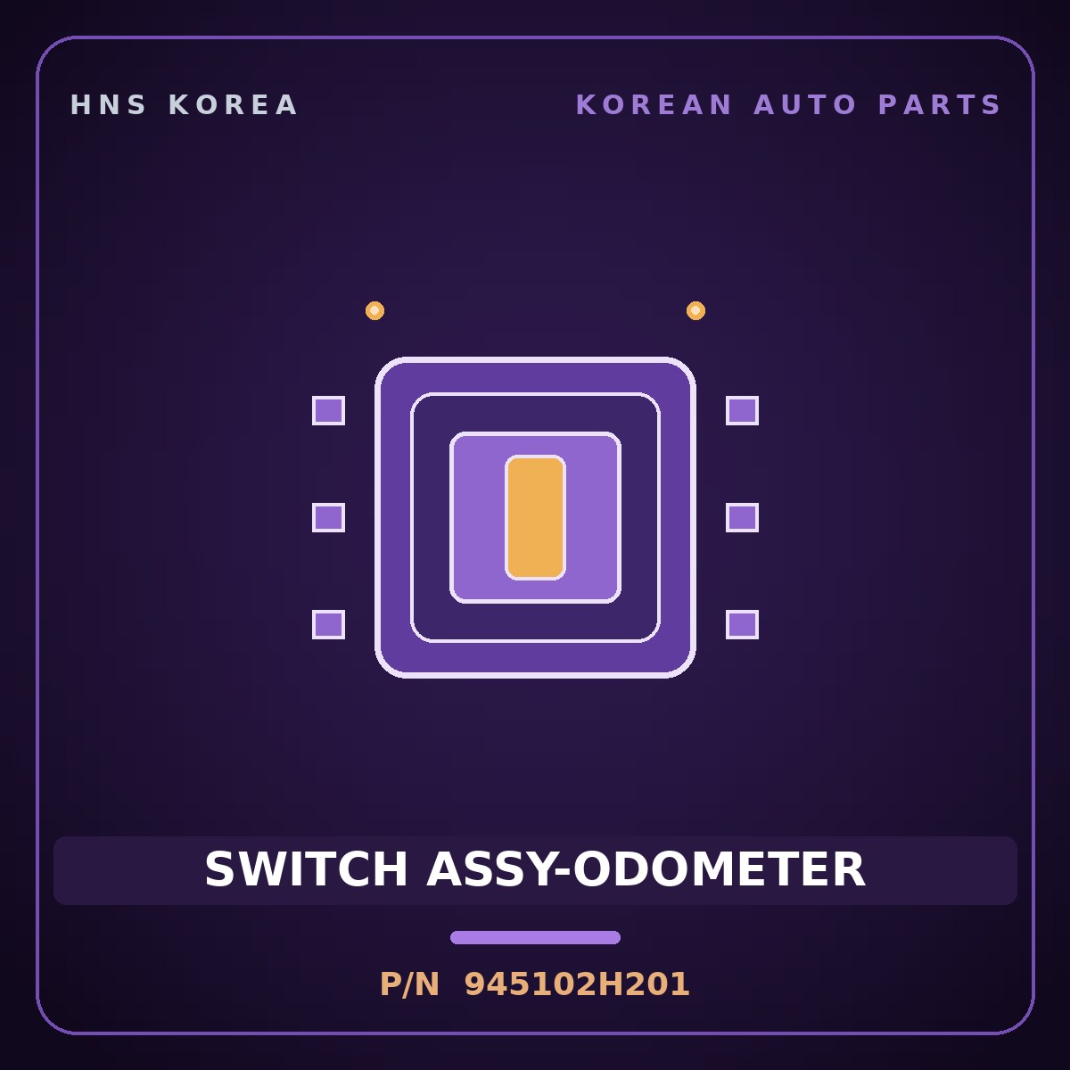 Genuine Mobis SWITCH ASSY-ODOMETER 945102H201 for Avante 2006 HNS Parts Korea