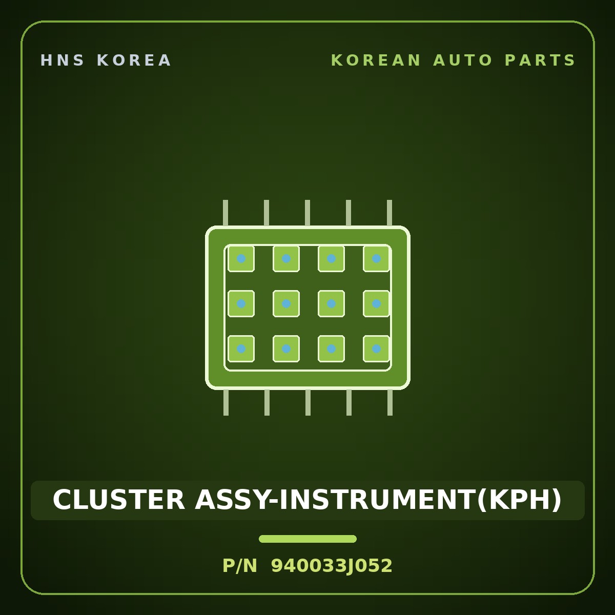 Genuine Mobis CLUSTER ASSY-INSTRUMENT(KPH) 940033J052 for Veracruz 2006 HNS Parts Korea