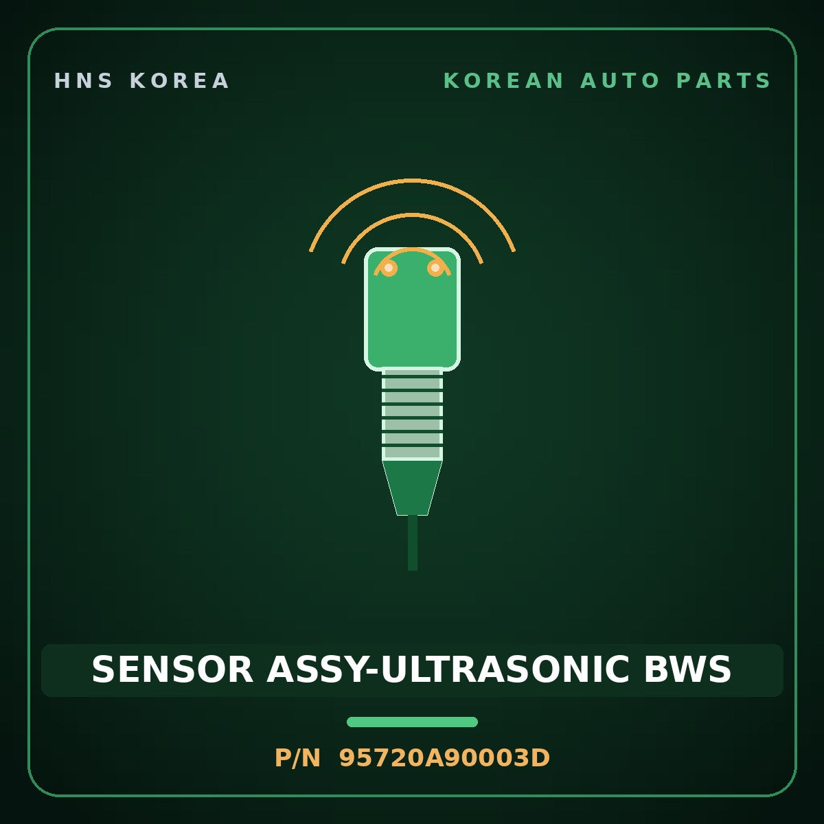 Genuine Mobis SENSOR ASSY-ULTRASONIC BWS 95720A90003D for Carnival 2014 HNS Parts Korea