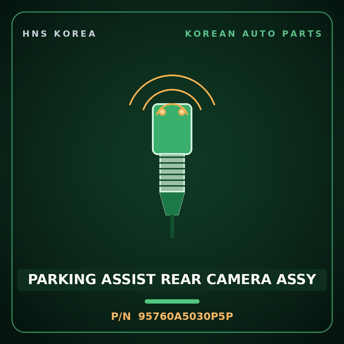 Genuine Mobis PARKING ASSIST REAR CAMERA ASSY 95760A5030P5P for i30 2012 HNS Parts Korea