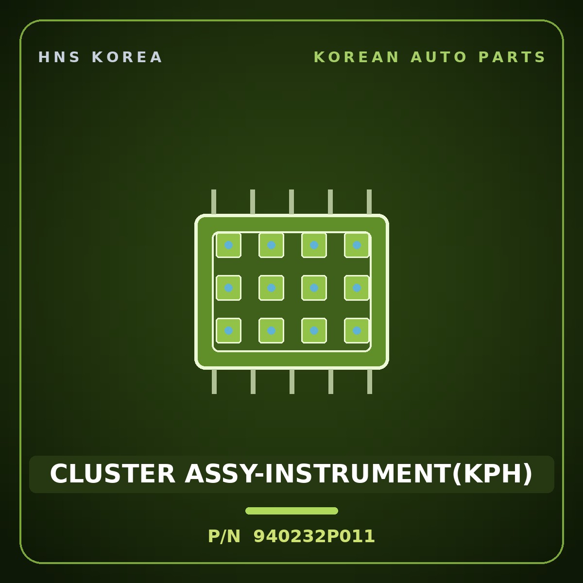 Genuine Mobis CLUSTER ASSY-INSTRUMENT(KPH) 940232P011 for Sorento 2009 HNS Parts Korea