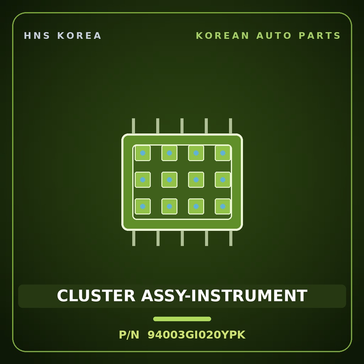 Genuine Mobis CLUSTER ASSY-INSTRUMENT 94003GI020YPK for Ioniq 5 2021 HNS Parts Korea