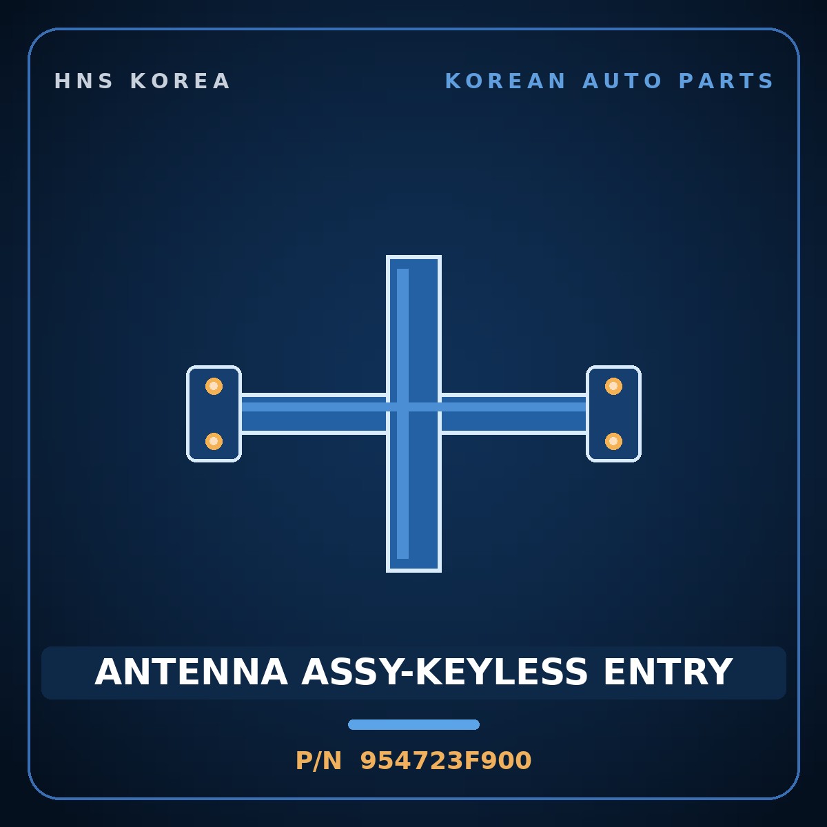Genuine Mobis ANTENNA ASSY-KEYLESS ENTRY 954723F900 for Opirus 2006 HNS Parts Korea