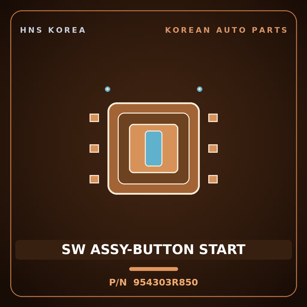 Genuine Mobis SW ASSY-BUTTON START 954303R850 for K7 2008 HNS Parts Korea