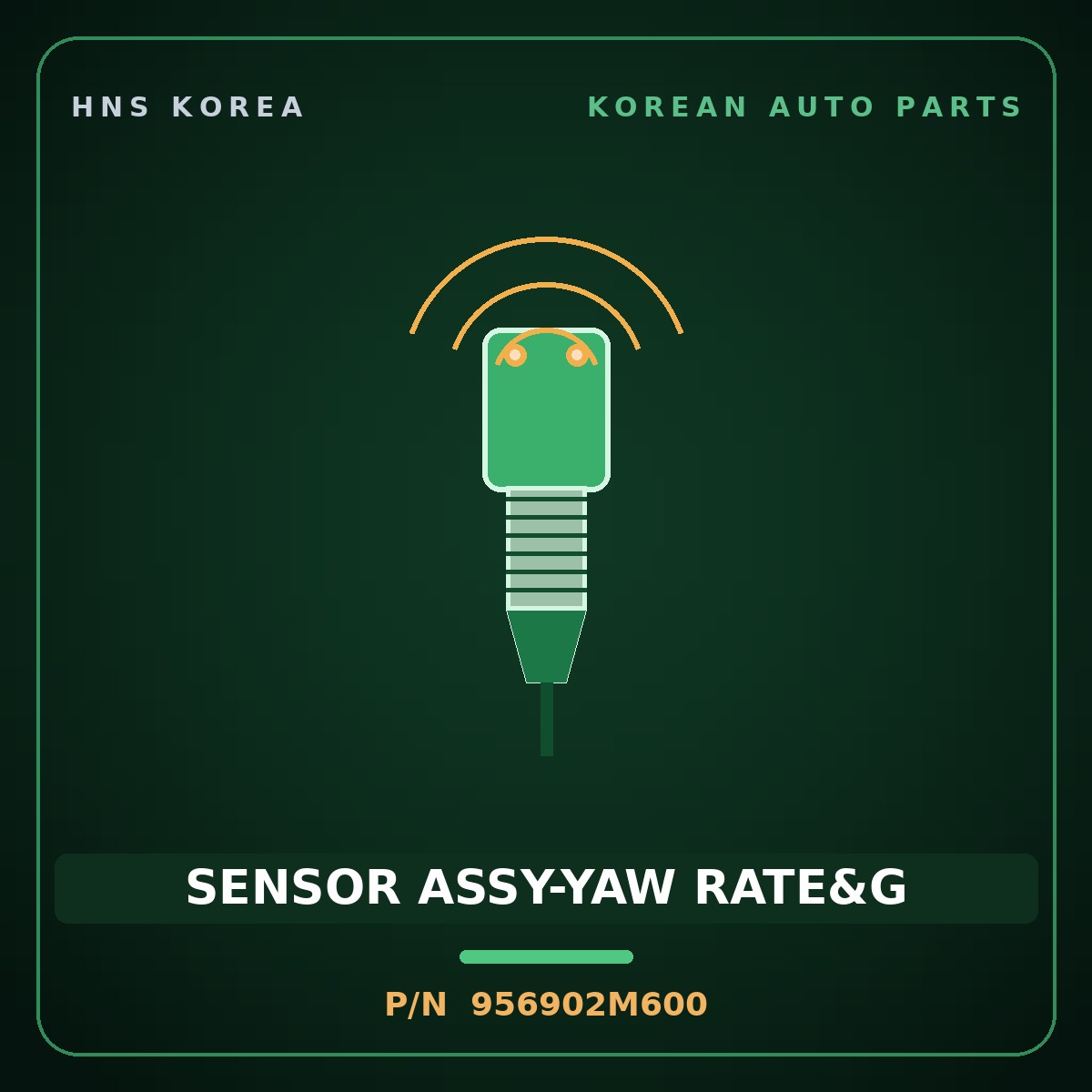 Genuine Mobis SENSOR ASSY-YAW RATE&G 956902M600 for Genesis Coupe 2008 HNS Parts Korea