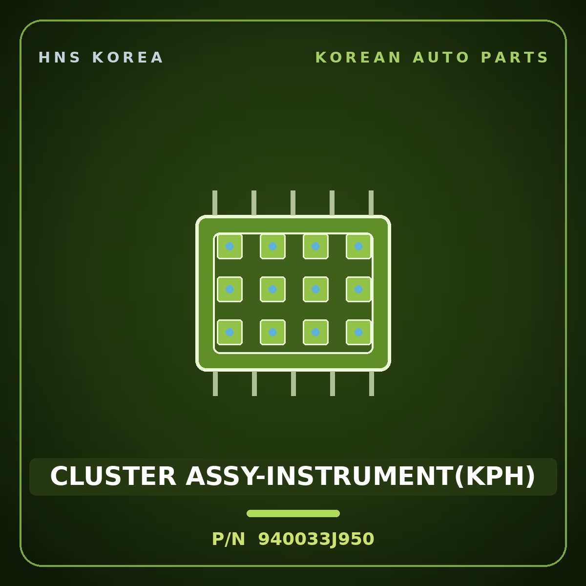 Genuine Mobis CLUSTER ASSY-INSTRUMENT(KPH) 940033J950 for Veracruz 2006 HNS Parts Korea