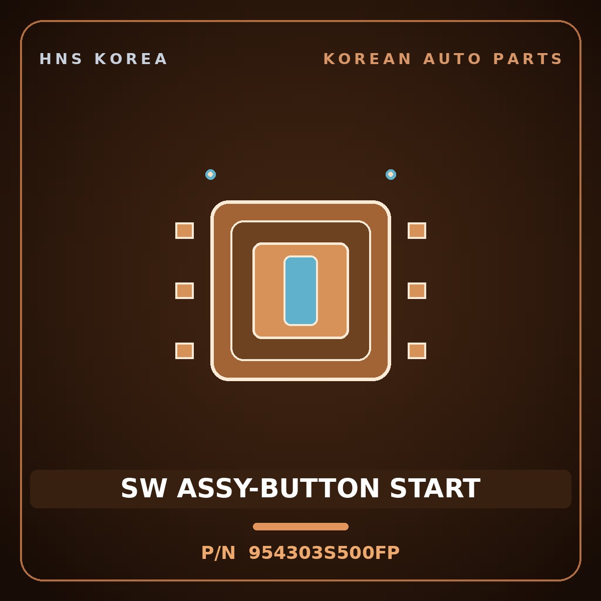 Genuine Mobis SW ASSY-BUTTON START 954303S500FP for Sonata 2010 HNS Parts Korea