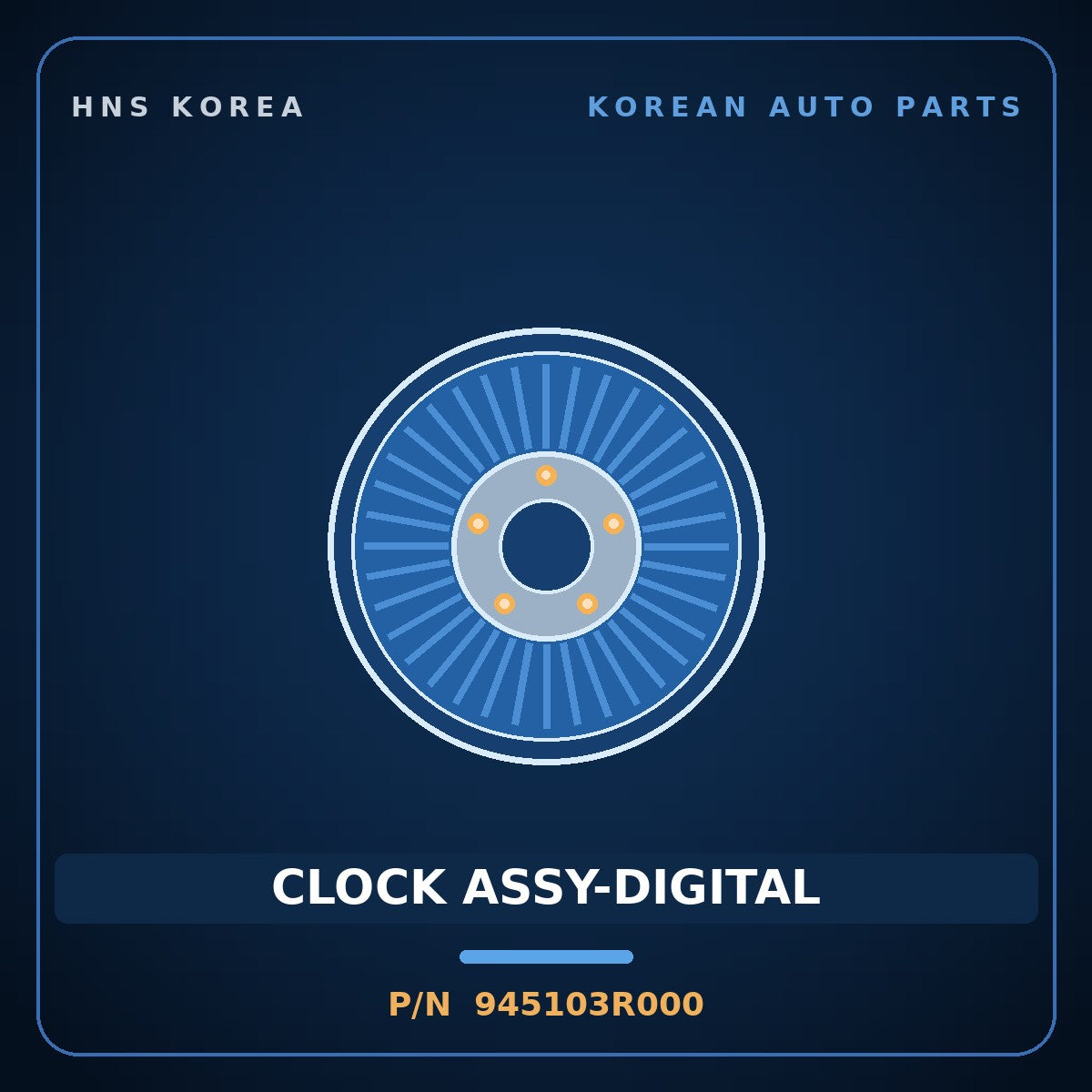 Genuine Mobis CLOCK ASSY-DIGITAL 945103R000 for K7 2008 HNS Parts Korea