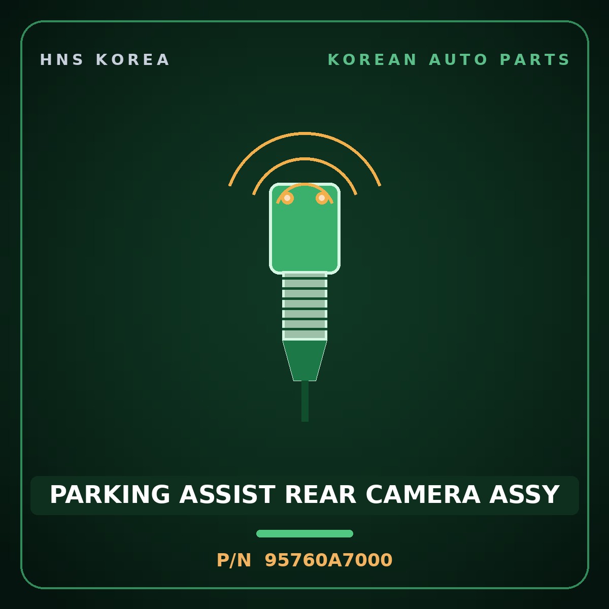 Genuine Mobis PARKING ASSIST REAR CAMERA ASSY 95760A7000 for K3 2012 HNS Parts Korea