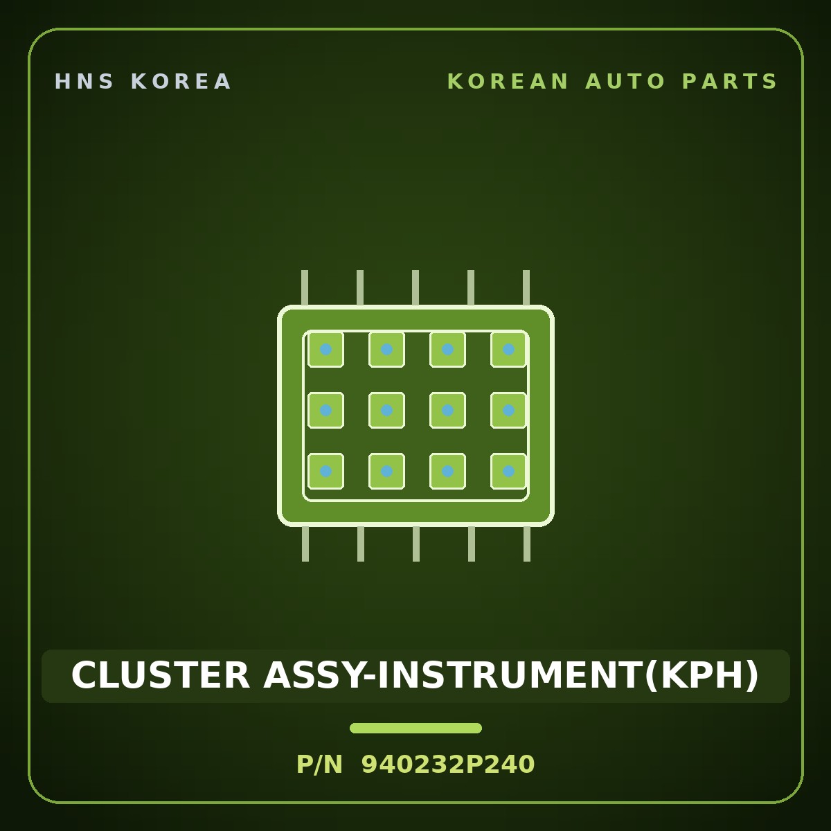 Genuine Mobis CLUSTER ASSY-INSTRUMENT(KPH) 940232P240 for Sorento 2009 HNS Parts Korea