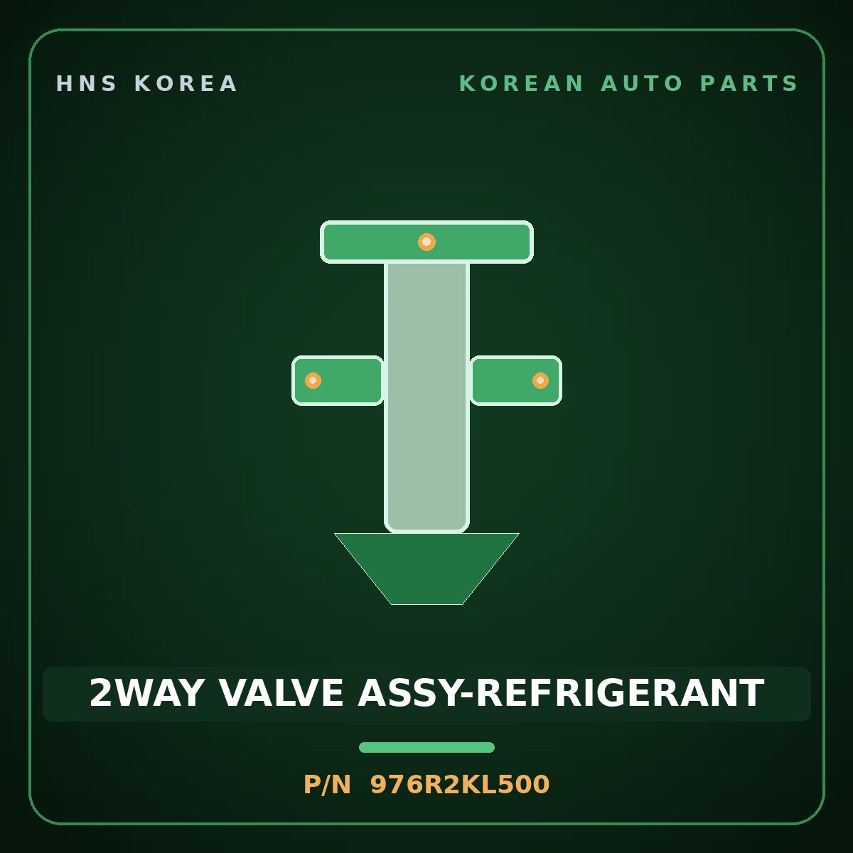 Genuine Mobis 2WAY VALVE ASSY-REFRIGERANT 976R2KL500 for G80 2021 HNS Parts Korea