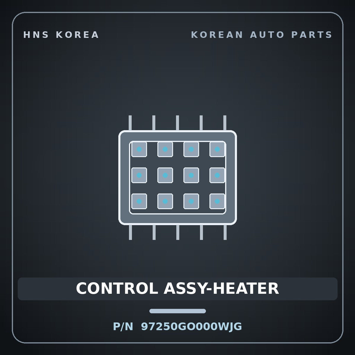 Genuine Mobis CONTROL ASSY-HEATER 97250GO000WJG for IONIQ 2024 HNS Parts Korea