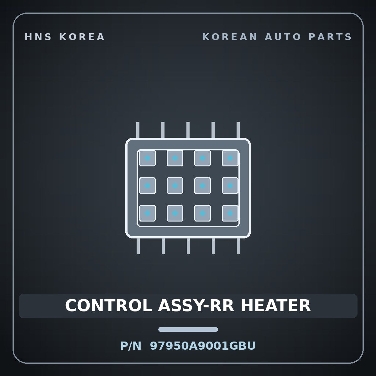 Genuine Mobis CONTROL ASSY-RR HEATER 97950A9001GBU for Carnival 2018 HNS Parts Korea