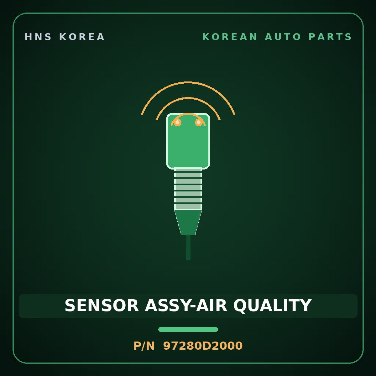 Genuine Mobis SENSOR ASSY-AIR QUALITY 97280D2000 for G90 2016 HNS Parts Korea