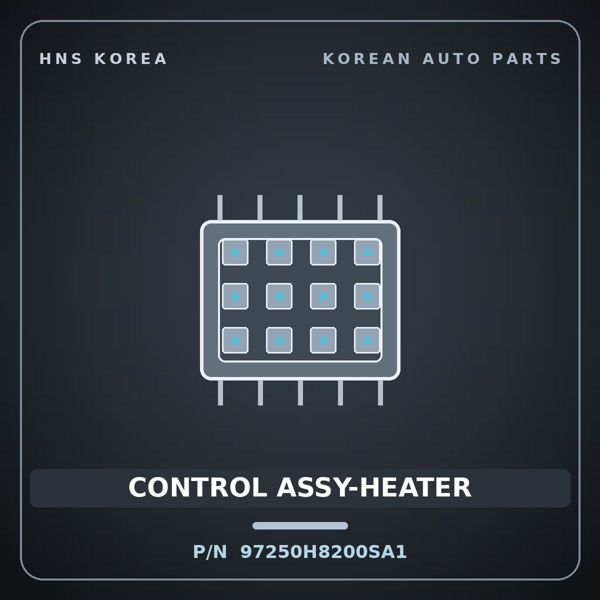 Genuine Mobis CONTROL ASSY-HEATER 97250H8200SA1 for Stonic 2017 HNS Parts Korea