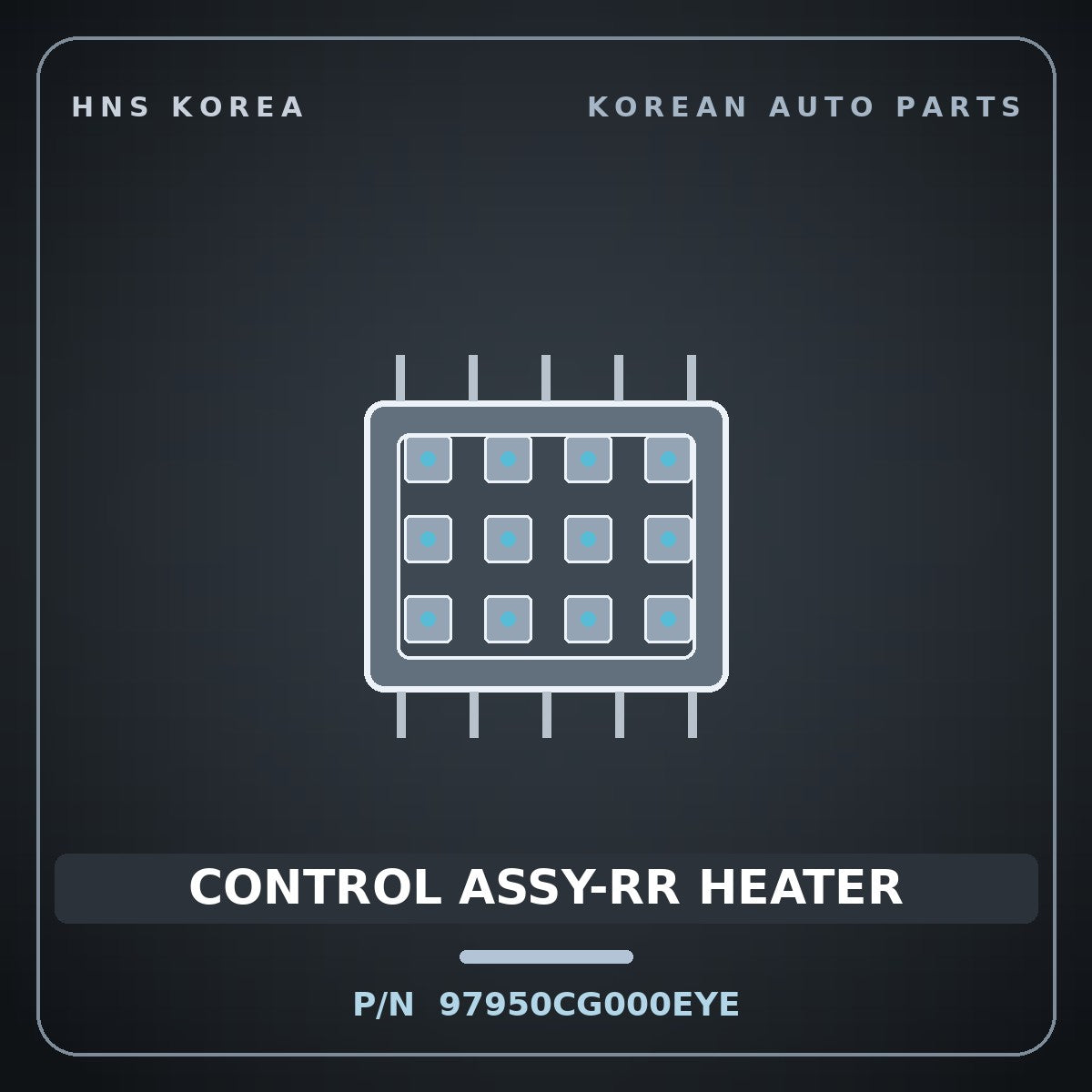 Genuine Mobis CONTROL ASSY-RR HEATER 97950CG000EYE for Staria 2021 HNS Parts Korea