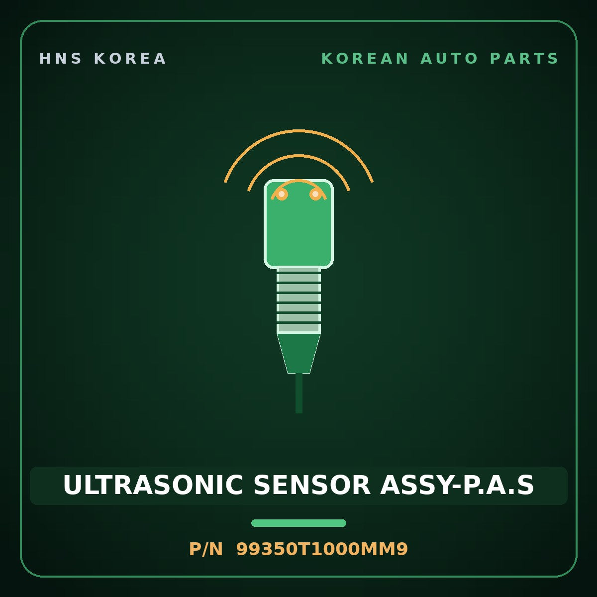 Genuine Mobis ULTRASONIC SENSOR ASSY-P.A.S 99350T1000MM9 for G80 2020 HNS Parts Korea