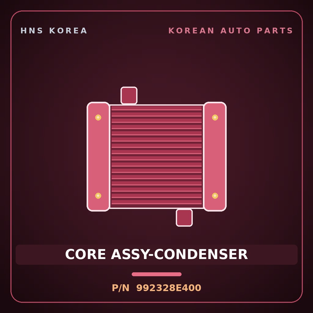 Genuine Mobis CORE ASSY-CONDENSER 992328E400 for Express 2019 HNS Parts Korea