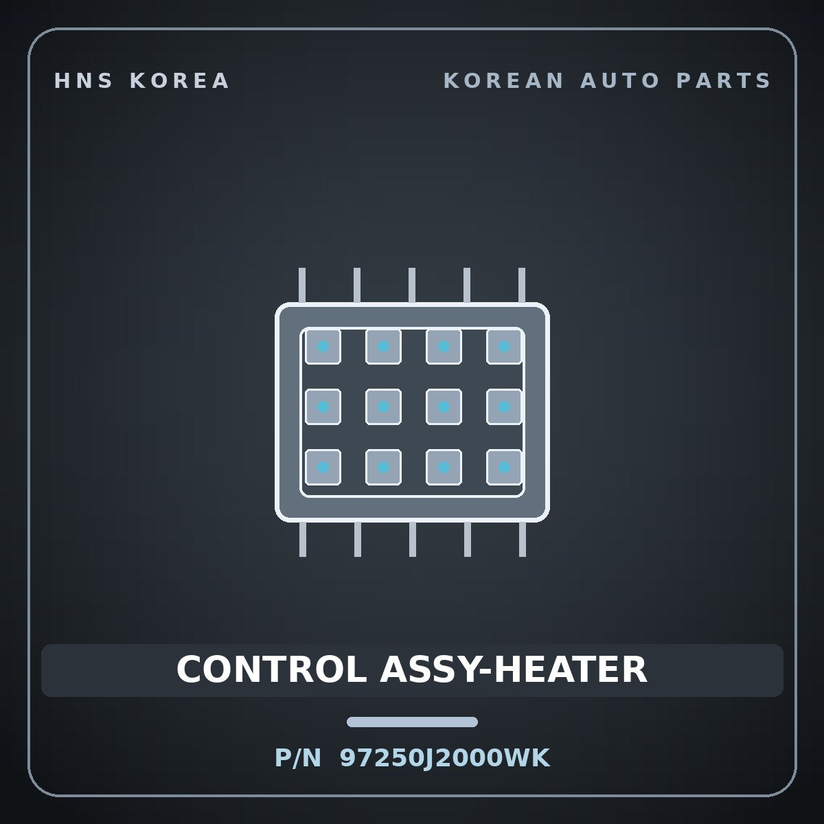 Genuine Mobis CONTROL ASSY-HEATER 97250J2000WK for Soul 2019 HNS Parts Korea