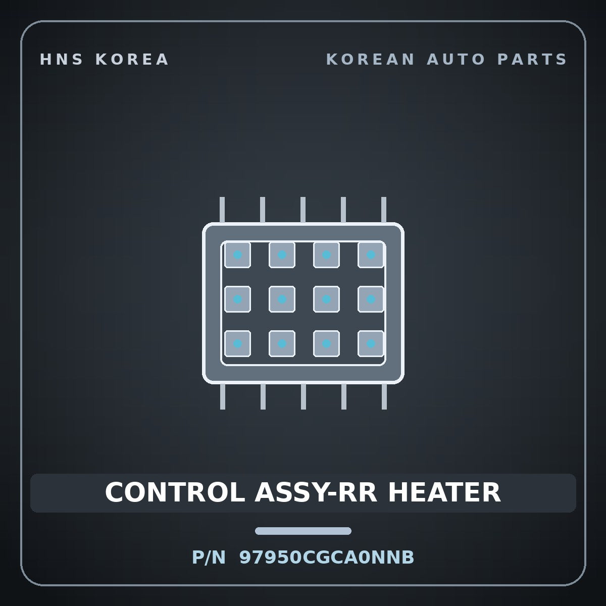 Genuine Mobis CONTROL ASSY-RR HEATER 97950CGCA0NNB for Staria 2026 HNS Parts Korea