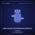 Genuine Mobis ARM & BLADE ASSY-WINDSHIELD WIPER,LH 981307A000 for 11-Ton Truck 2000 HNS Parts Korea