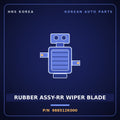 Genuine Mobis RUBBER ASSY-RR WIPER BLADE 988512K000 for Kona 2008 HNS Parts Korea