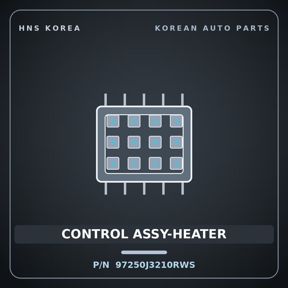Genuine Mobis CONTROL ASSY-HEATER 97250J3210RWS for Veloster 2017 HNS Parts Korea
