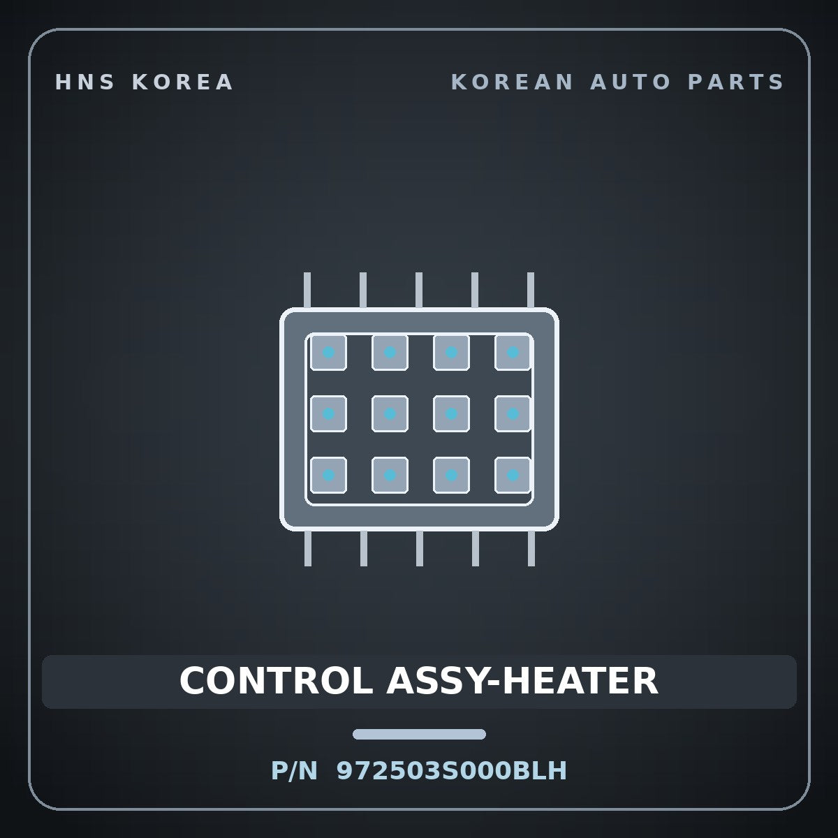 Genuine Mobis CONTROL ASSY-HEATER 972503S000BLH for Sonata 2010 HNS Parts Korea