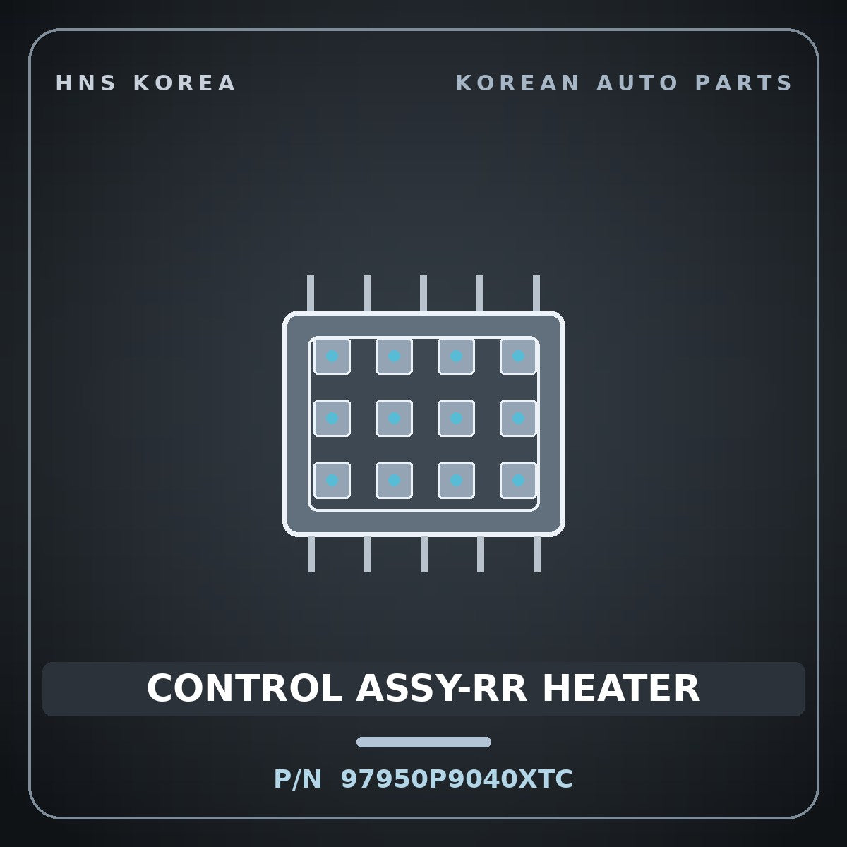 Genuine Mobis CONTROL ASSY-RR HEATER 97950P9040XTC for Palisade 2025 HNS Parts Korea