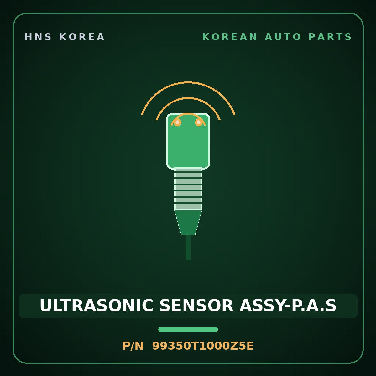 Genuine Mobis ULTRASONIC SENSOR ASSY-P.A.S 99350T1000Z5E for G80 2020 HNS Parts Korea