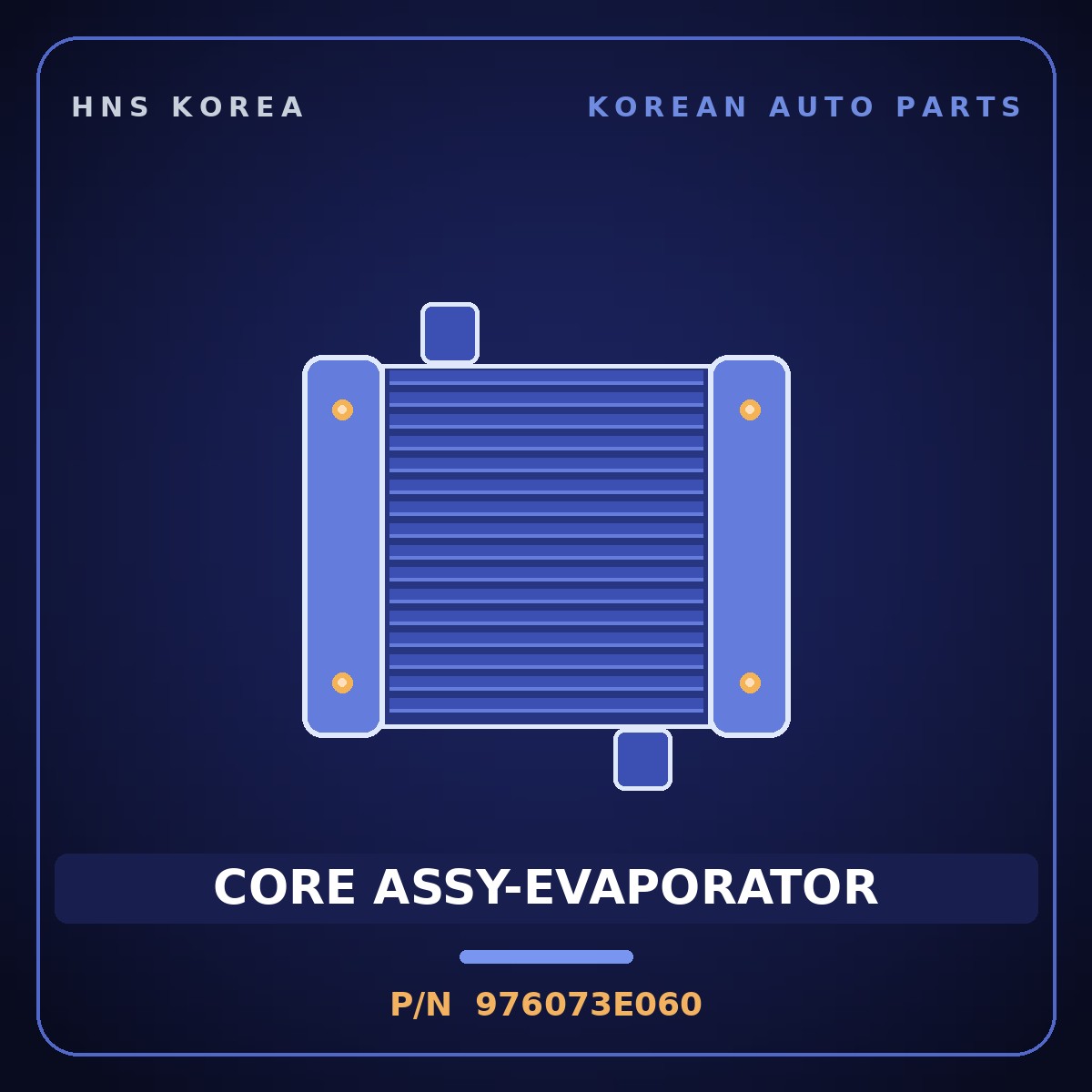 Genuine Mobis CORE ASSY-EVAPORATOR 976073E060 for Sorento 2006 HNS Parts Korea