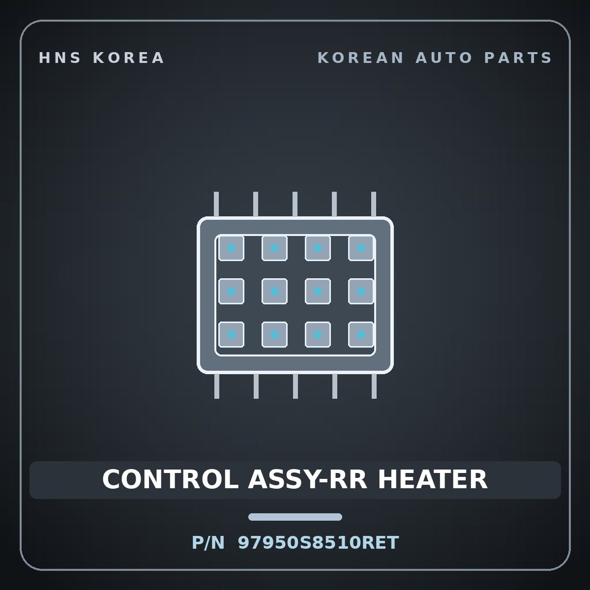 Genuine Mobis CONTROL ASSY-RR HEATER 97950S8510RET for Palisade 2019 HNS Parts Korea