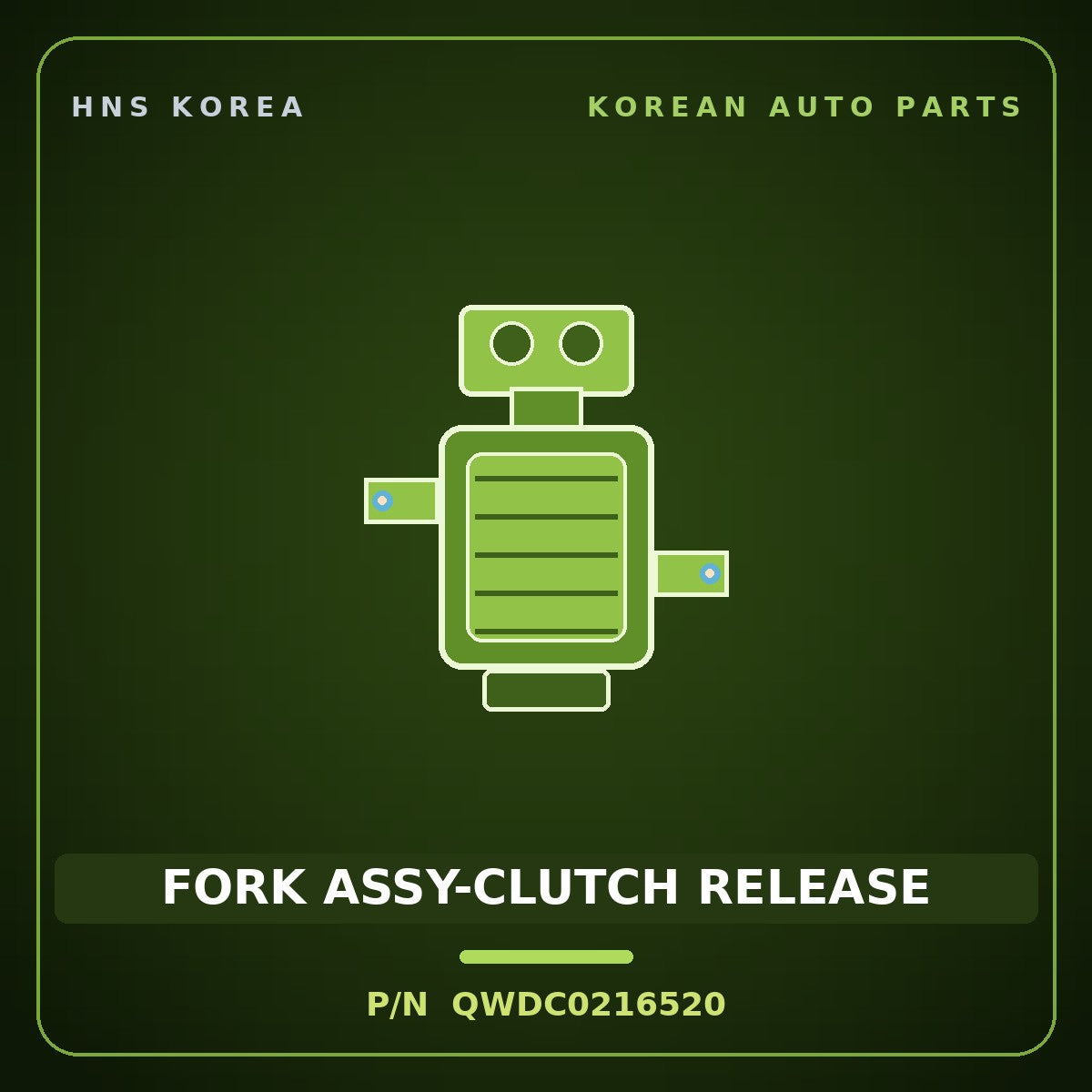 Genuine Mobis FORK ASSY-CLUTCH RELEASE QWDC0216520 for Aerotown 2008 HNS Parts Korea