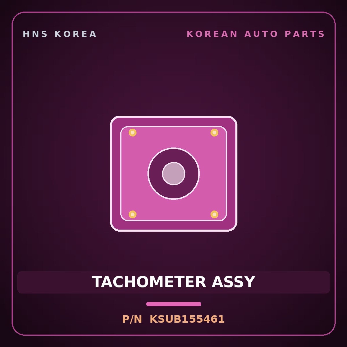 Genuine Mobis TACHOMETER ASSY KSUB155461 for Cerato 1998 HNS Parts Korea