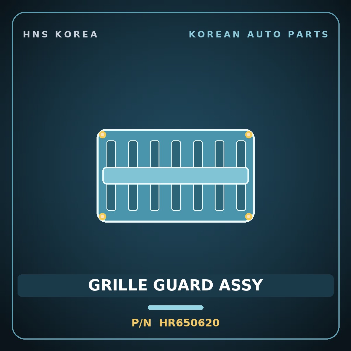 Genuine Mobis GRILLE GUARD ASSY HR650620 for Galloper 1990 HNS Parts Korea