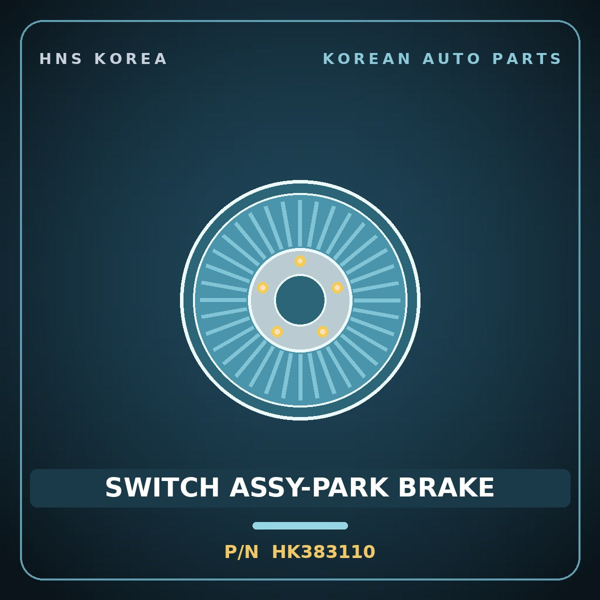 Genuine Mobis SWITCH ASSY-PARK BRAKE HK383110 for Galloper 1990 HNS Parts Korea