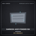 Genuine Mobis GARNISH ASSY-FENDER RH HR650915 for Galloper 1990 HNS Parts Korea