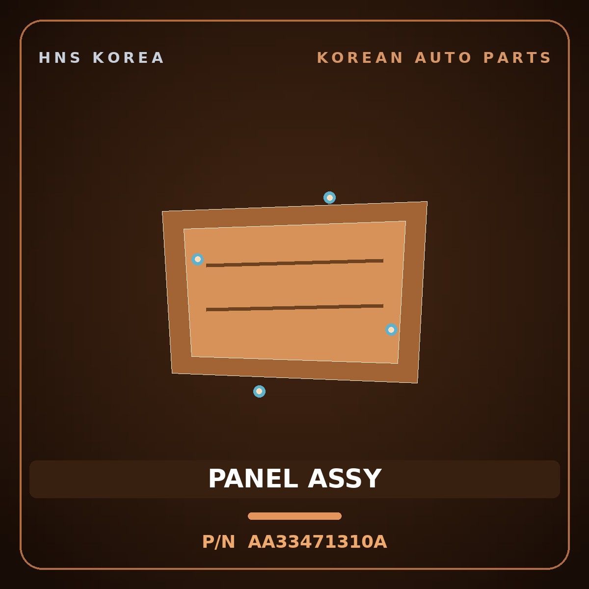 Genuine Mobis PANEL ASSY AA33471310A for Retona 1999 HNS Parts Korea