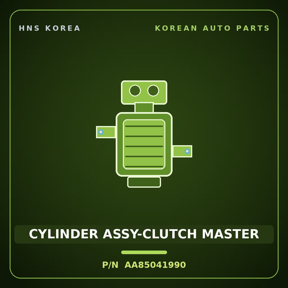 Genuine Mobis CYLINDER ASSY-CLUTCH MASTER AA85041990 for Power Combi 1998 HNS Parts Korea