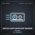 Genuine Mobis SWITCH ASSY-HEADLAMP WASHER HR808230 for Galloper 1990 HNS Parts Korea