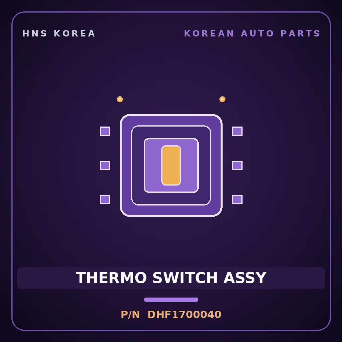 Genuine Mobis THERMO SWITCH ASSY DHF1700040 for Click 2006 HNS Parts Korea