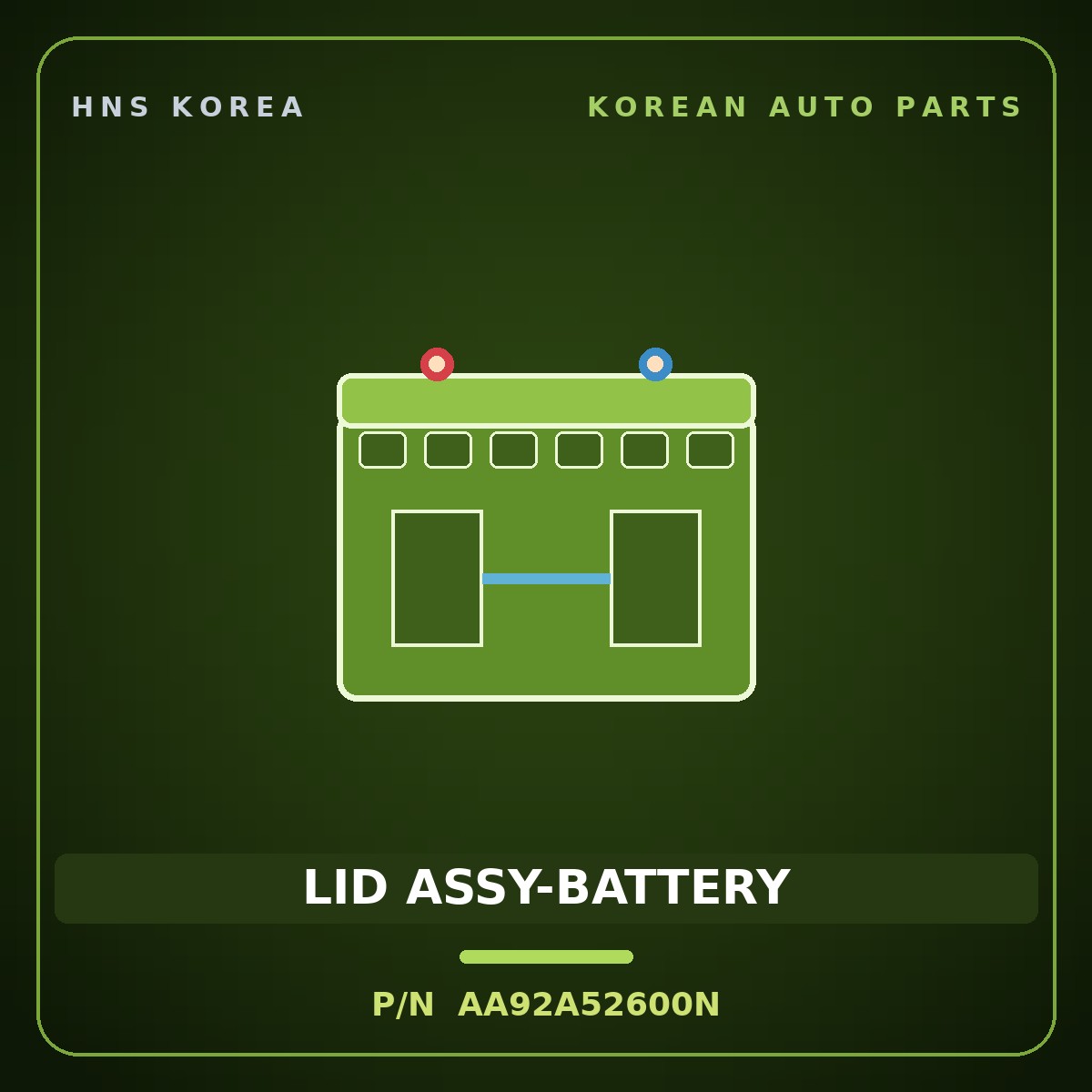 Genuine Mobis LID ASSY-BATTERY AA92A52600N for Granbird 2001 HNS Parts Korea