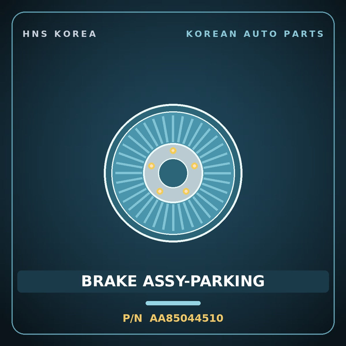 Genuine Mobis BRAKE ASSY-PARKING AA85044510 for Power Combi 1998 HNS Parts Korea