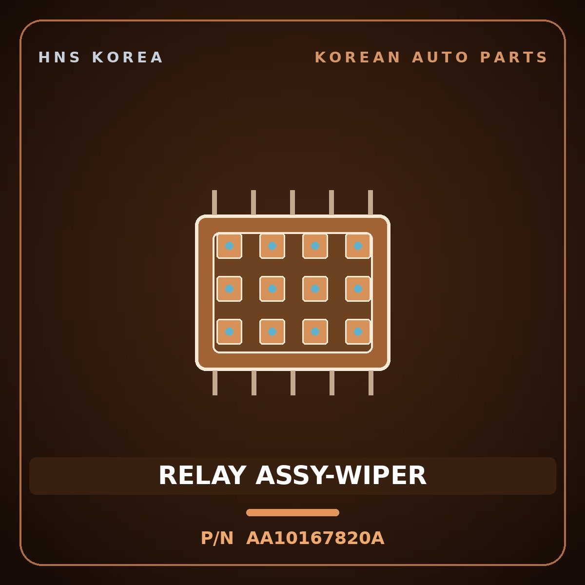 Genuine Mobis RELAY ASSY-WIPER AA10167820A for Towner 2000 HNS Parts Korea