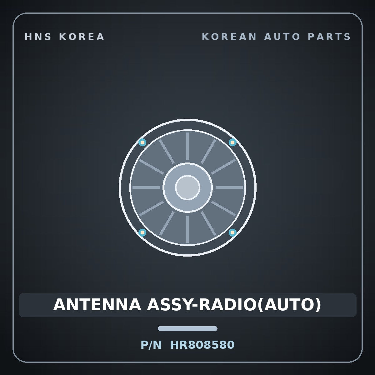 Genuine Mobis ANTENNA ASSY-RADIO(AUTO) HR808580 for Galloper 1990 HNS Parts Korea