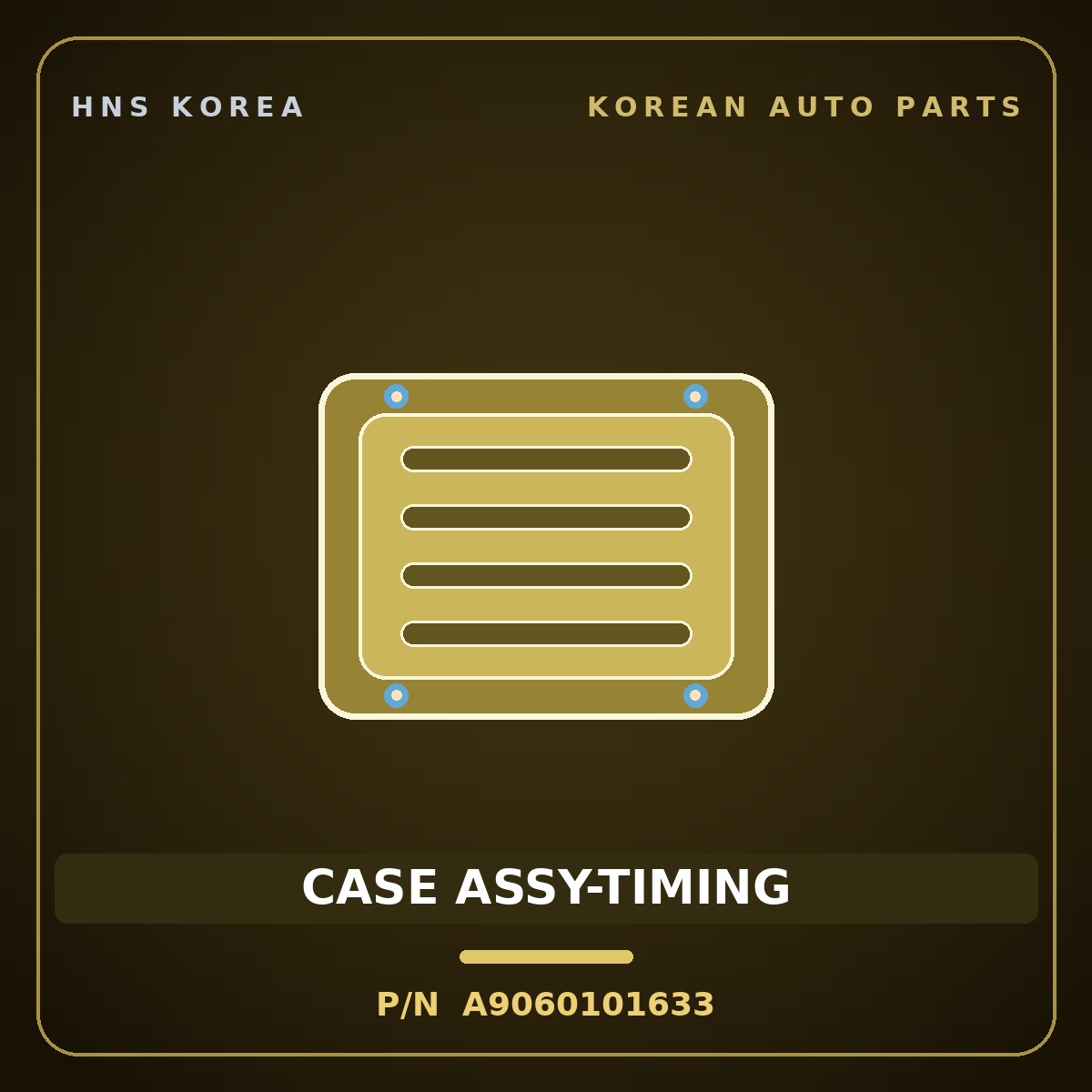 Genuine Mobis CASE ASSY-TIMING A9060101633 for Global 900 2003 HNS Parts Korea