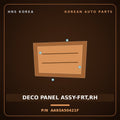 Genuine Mobis DECO PANEL ASSY-FRT,RH AA93A50421F for Granbird 2001 HNS Parts Korea